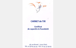 Tir de contrôle ou d'assiduité